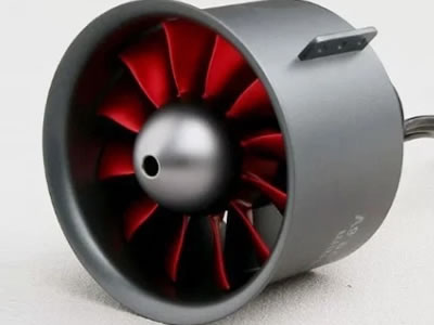 FlyFans 4075-1550Kv Motor 90mm Fan 12 blades EDF