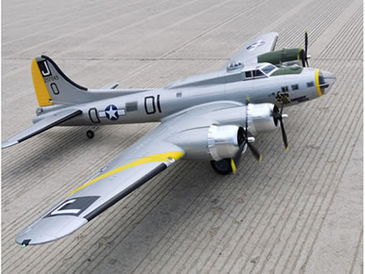 FlyFans B-17 Silver Flying Fortress V2 1835mm RC Airplane