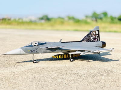 FlyFans Saab JAS-39 Gripen 70mm EDF JET PNP (NATO Tiger Meet) RC Airplane