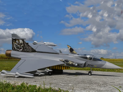 FlyFans Saab JAS-39 Gripen 70mm EDF JET PNP (NATO Tiger Meet) RC Airplane