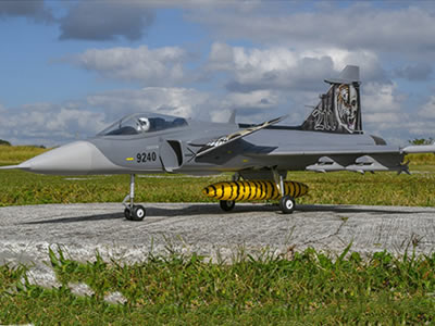 FlyFans Saab JAS-39 Gripen 70mm EDF JET PNP (NATO Tiger Meet) RC Airplane